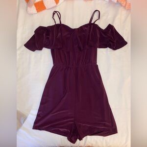 Purple Romper Size S from Charlotte Russe.